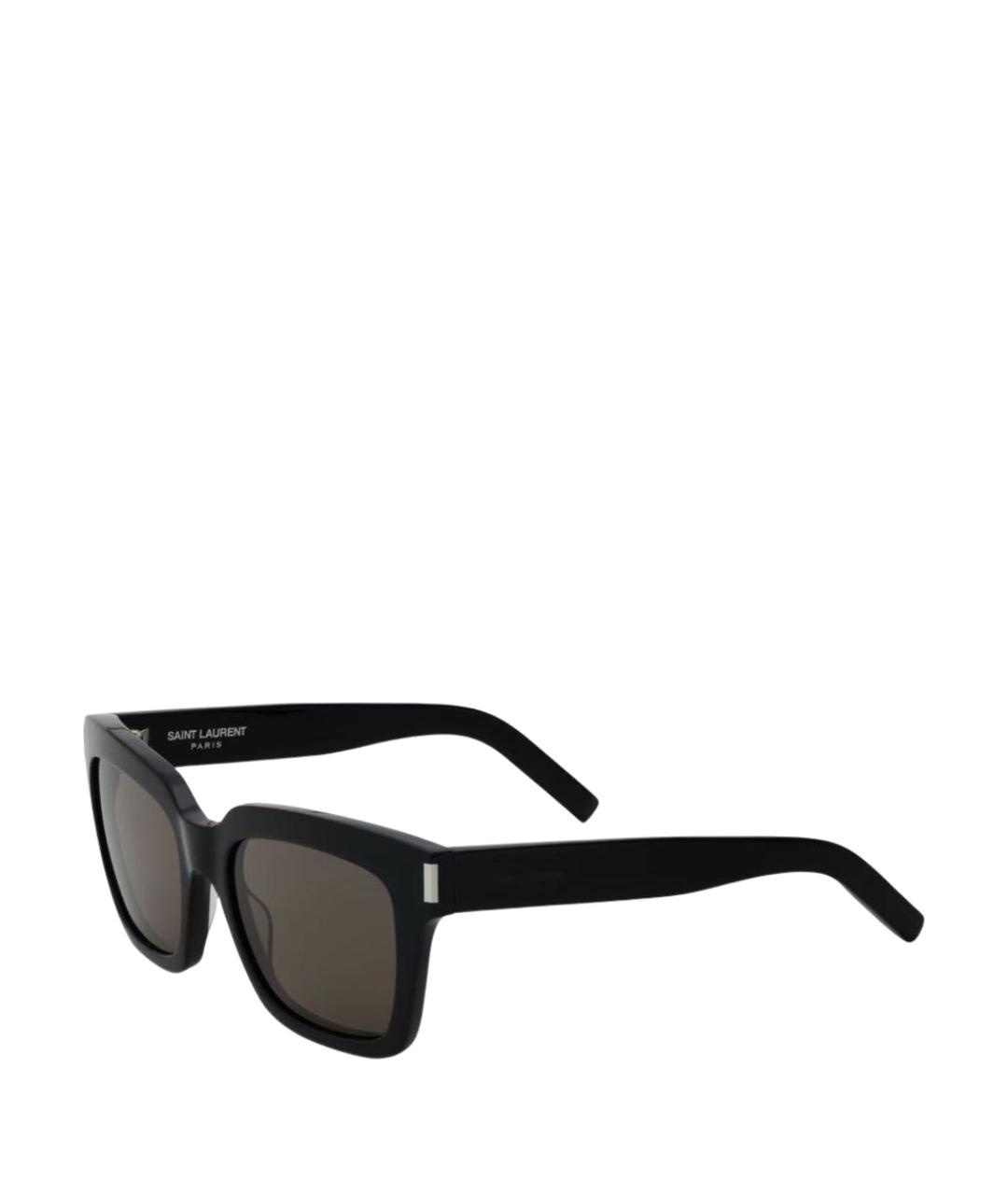 SAINT LAURENT Черные пластиковые солнцезащитные очки, фото 1