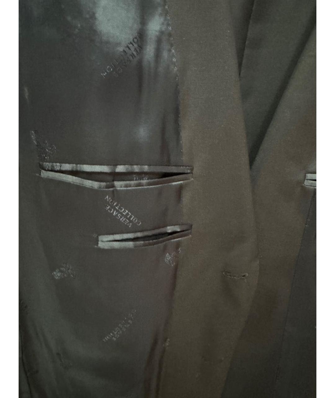 VERSACE COLLECTION Темно-синий классический костюм, фото 5