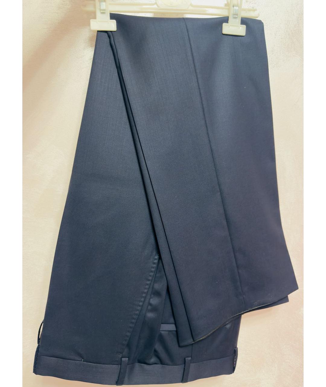 VERSACE COLLECTION Темно-синий классический костюм, фото 8