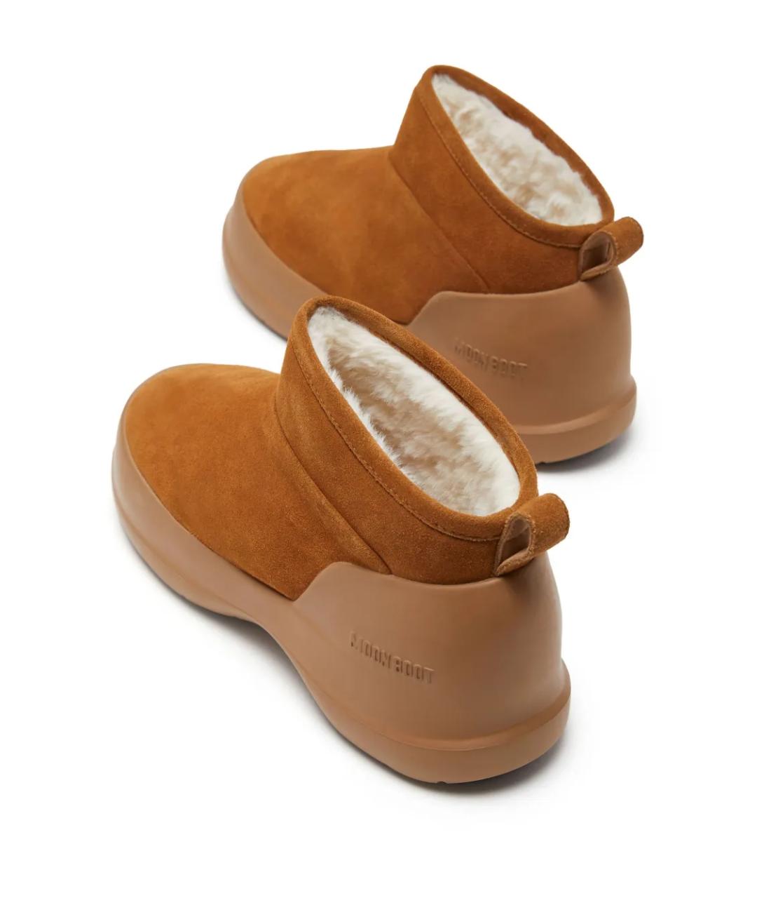 MOON BOOT Коричневые замшевые полусапоги, фото 2