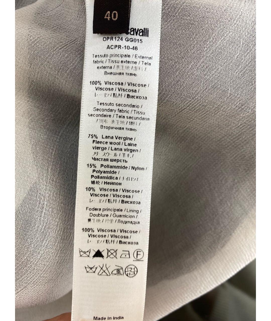 ROBERTO CAVALLI Черное вискозное вечернее платье, фото 6