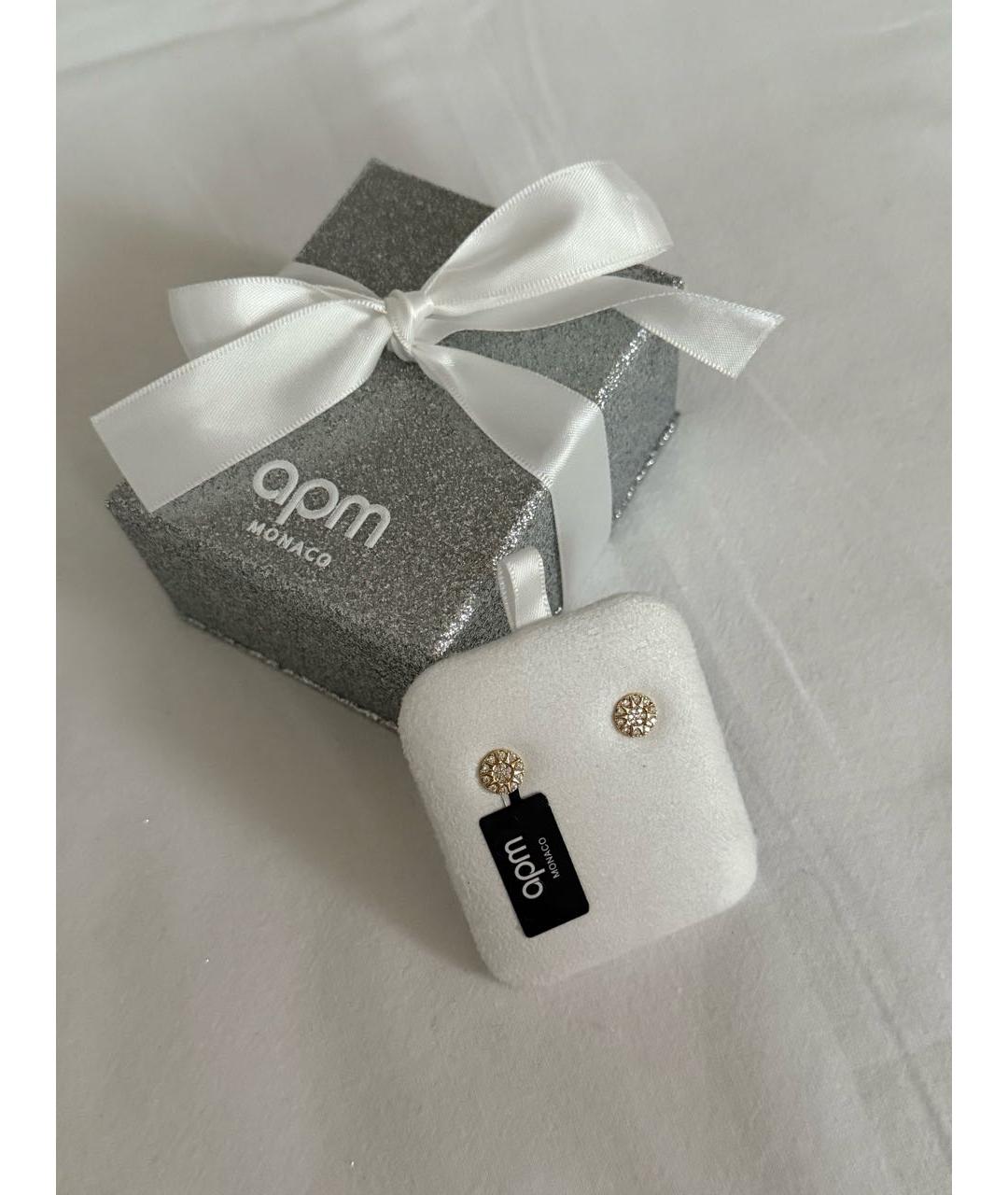 APM Monaco Золотые серебряные серьги, фото 6