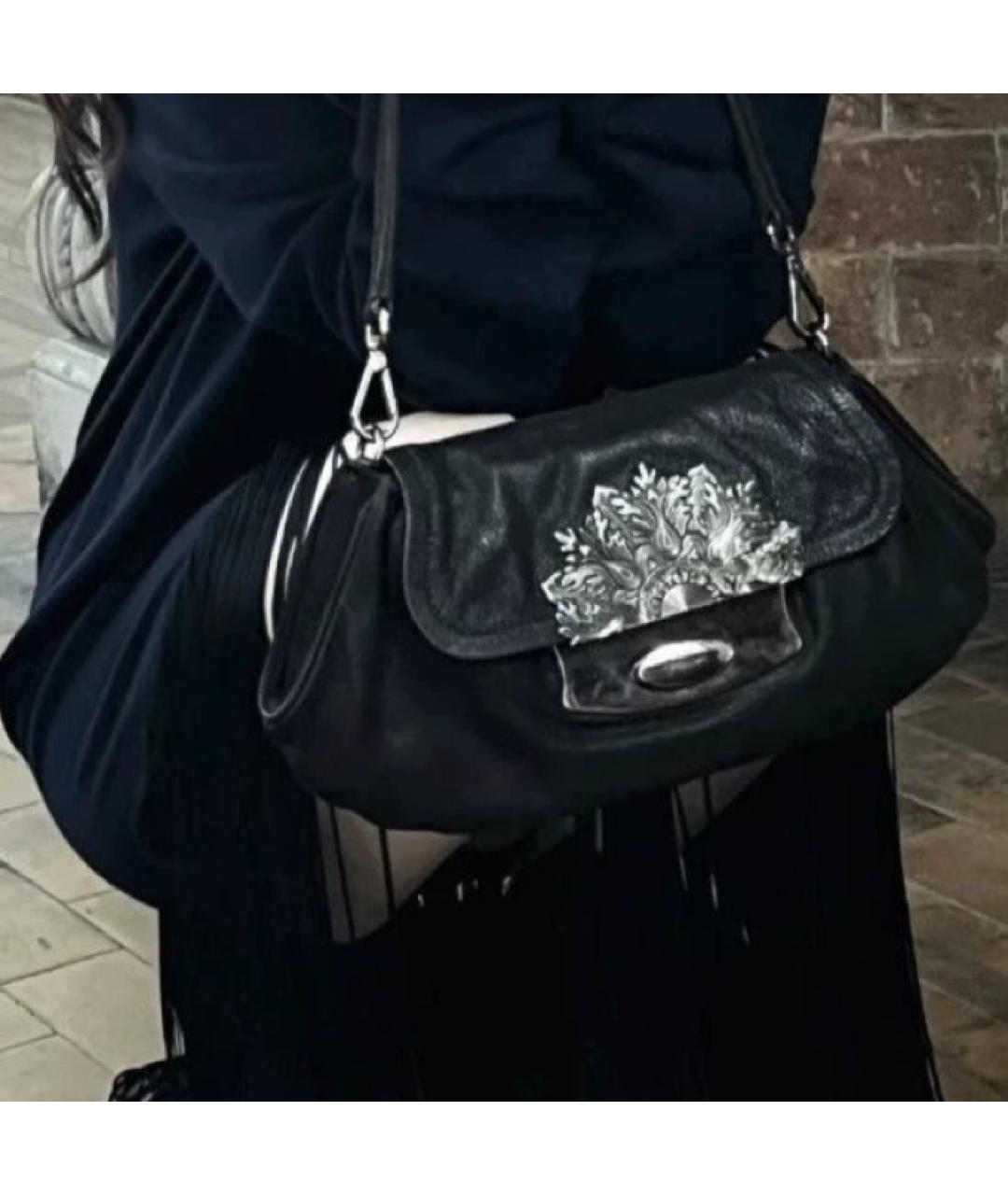 PRADA Черная кожаная сумка с короткими ручками, фото 2