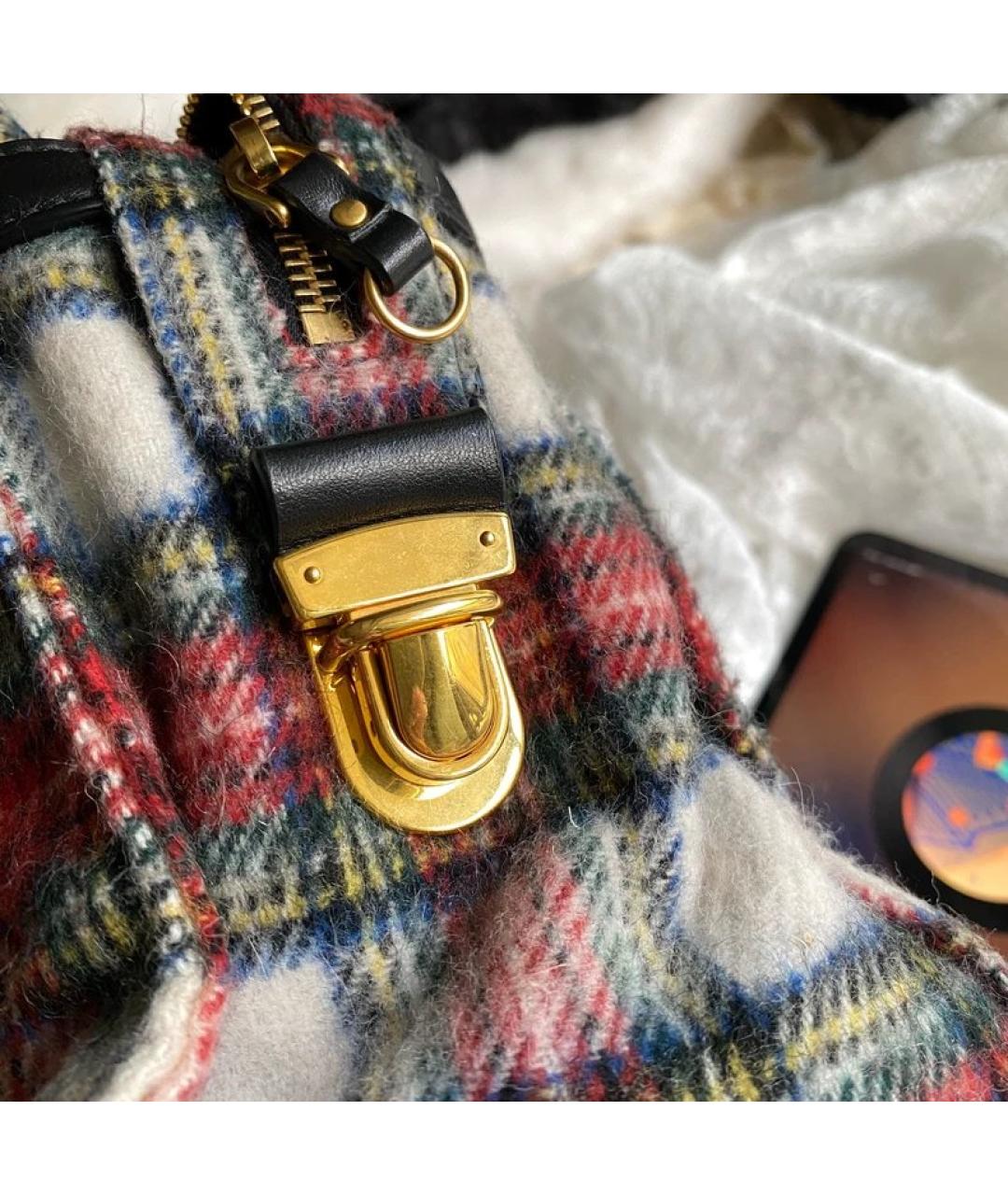 MIU MIU Мульти шерстяная сумка с короткими ручками, фото 5