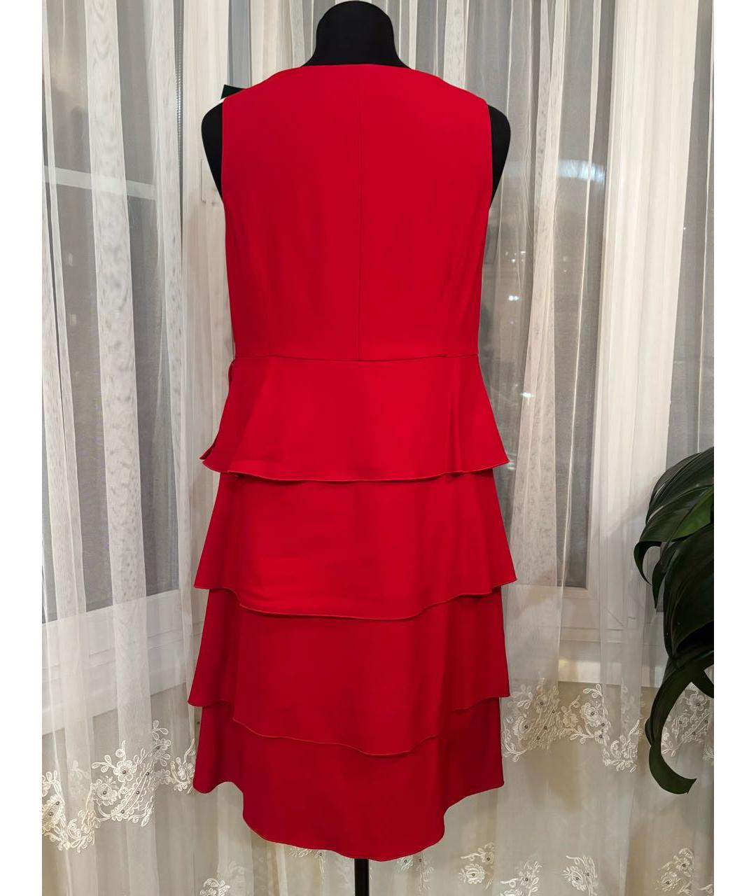 VALENTINO Красное ацетатное коктейльное платье, фото 2