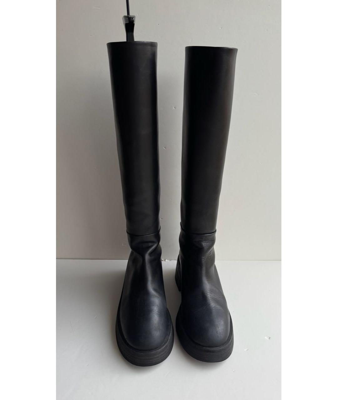 MARSELL Черные кожаные сапоги, фото 3