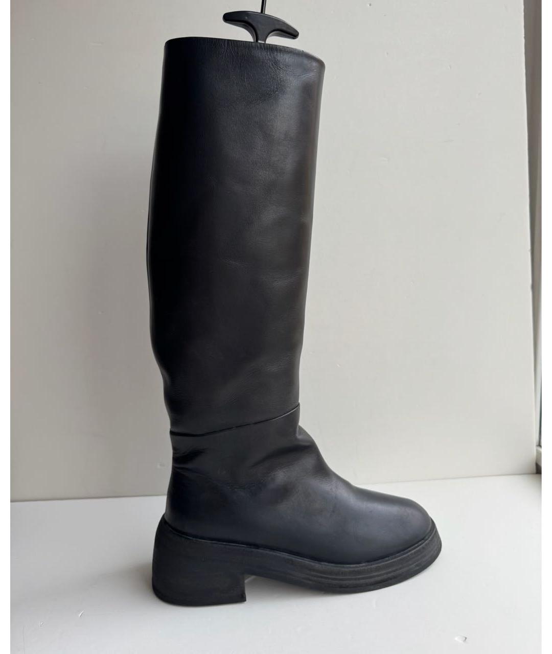 MARSELL Черные кожаные сапоги, фото 8