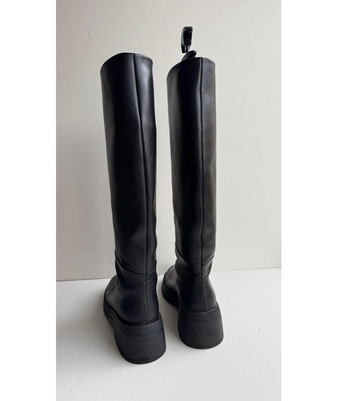 MARSELL Черные кожаные сапоги, фото 2