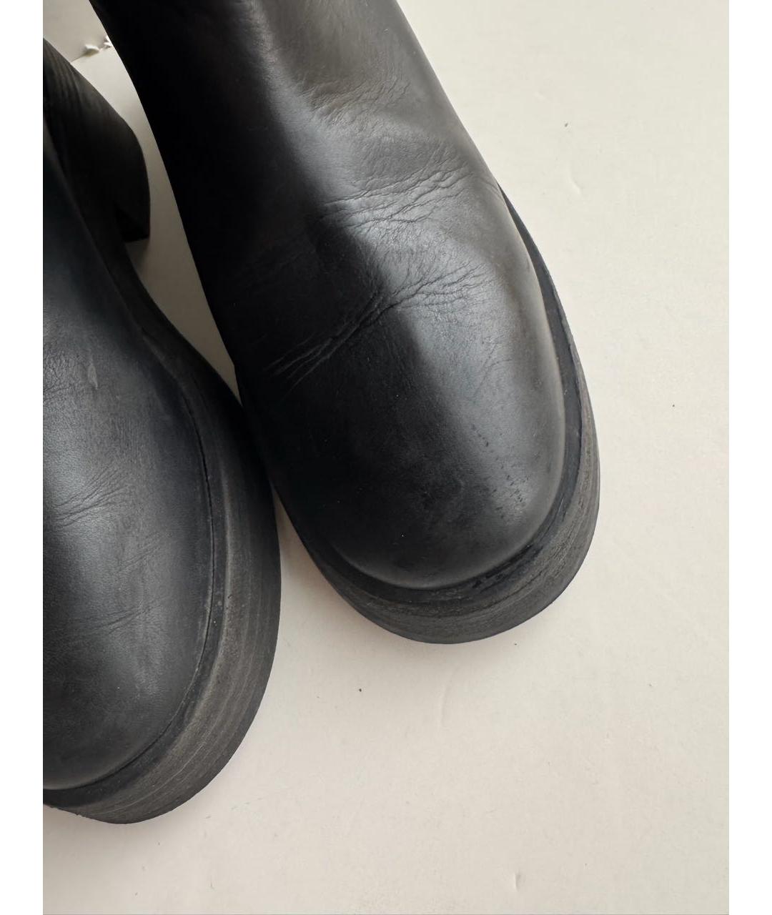 MARSELL Черные кожаные сапоги, фото 7