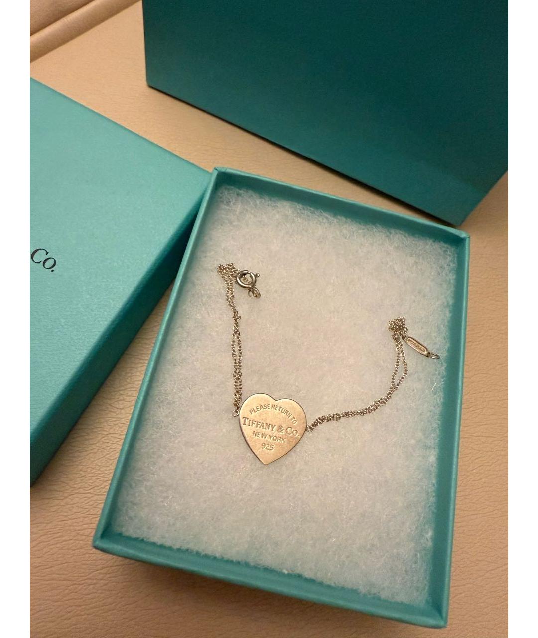 TIFFANY&CO Серебряное серебряное колье, фото 3