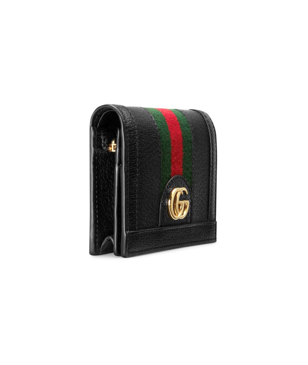 GUCCI Черный кожаный кардхолдер, фото 2