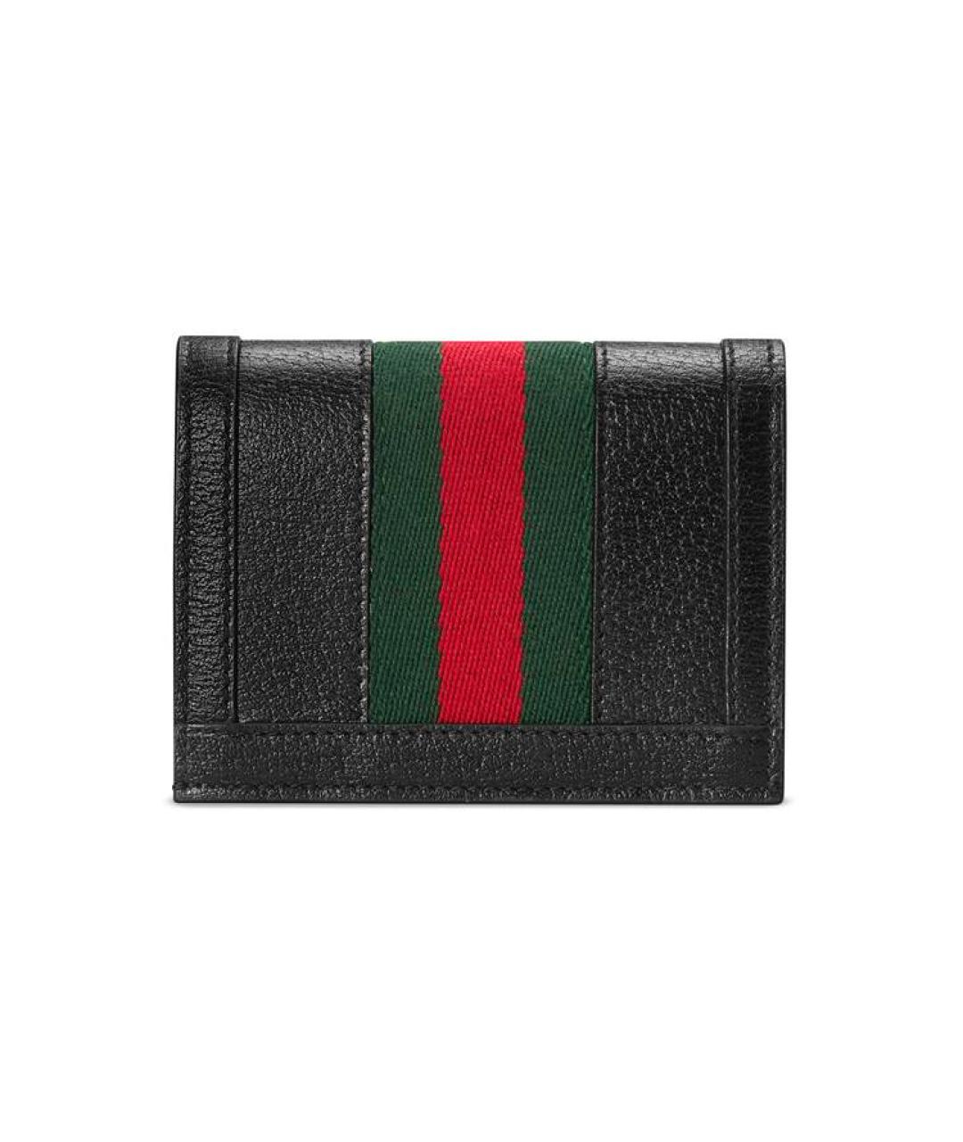 GUCCI Черный кожаный кардхолдер, фото 3