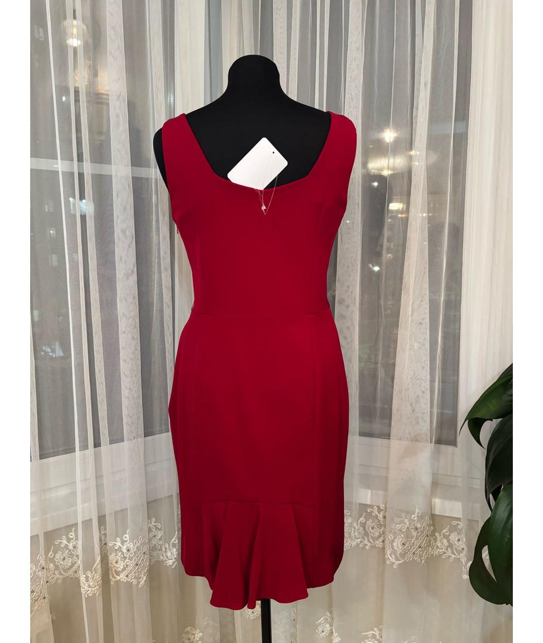 CHRISTIAN DIOR Красное шелковое коктейльное платье, фото 2