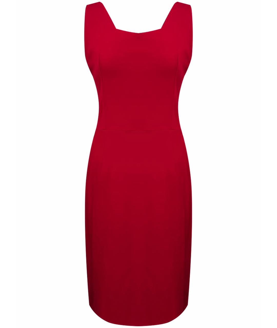 CHRISTIAN DIOR Красное шелковое коктейльное платье, фото 1