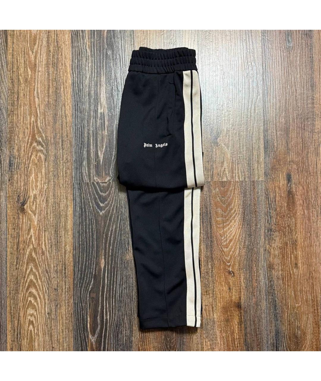PALM ANGELS Черные полиэстеровые повседневные брюки, фото 2