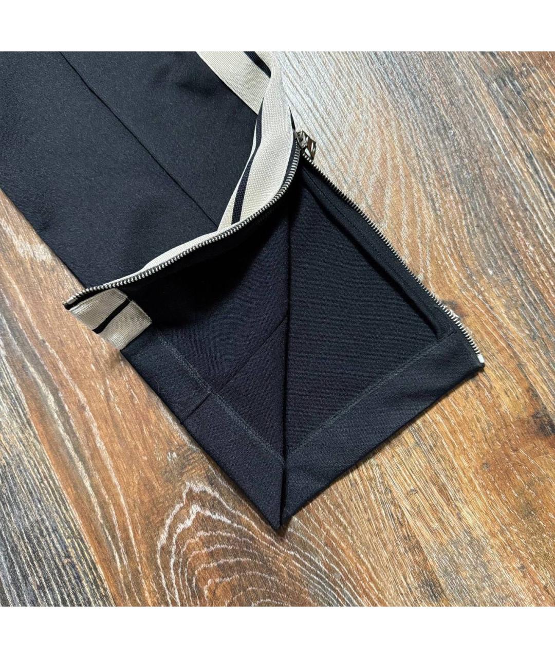 PALM ANGELS Черные полиэстеровые повседневные брюки, фото 4