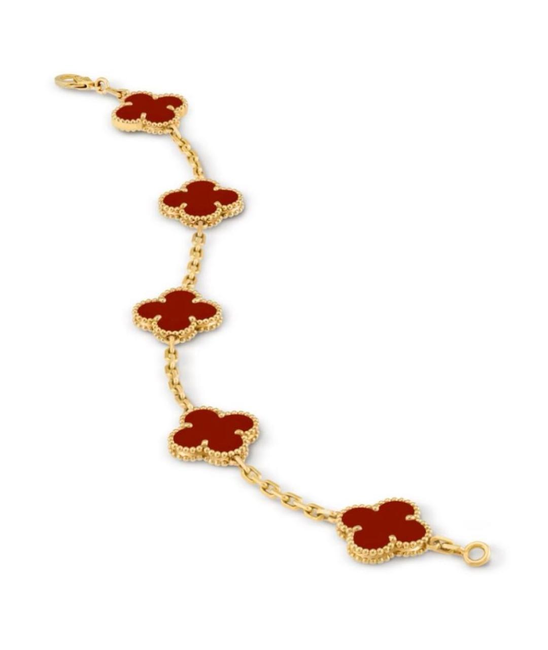 VAN CLEEF & ARPELS Красный браслет из желтого золота, фото 2