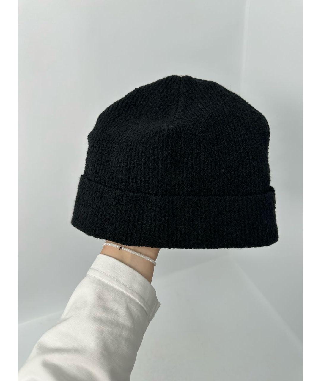 CHROME HEARTS Черная хлопковая шапка, фото 3