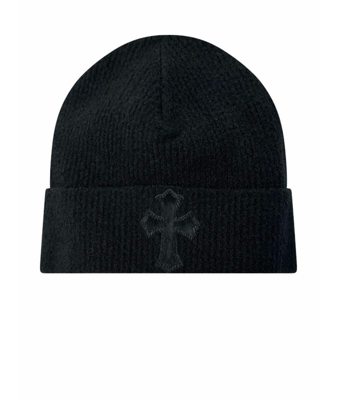 CHROME HEARTS Черная хлопковая шапка, фото 1