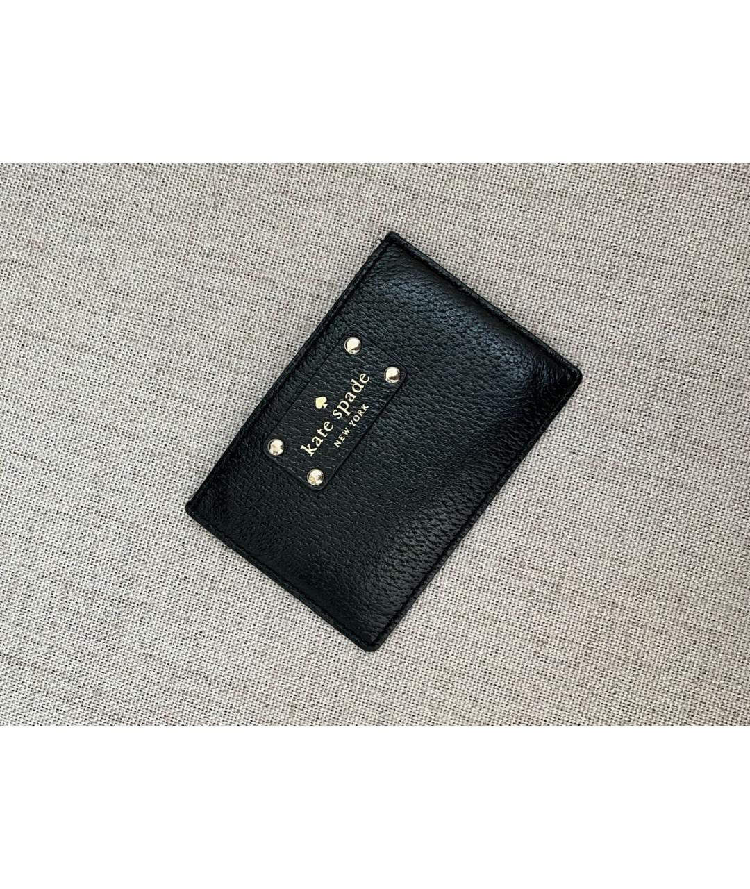 KATE SPADE Черный кожаный кардхолдер, фото 2