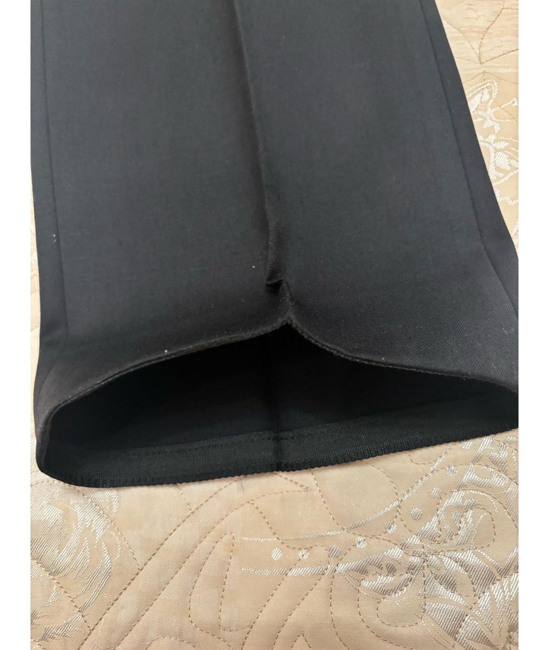 ZZEGNA Черные шерстяные классические брюки, фото 2