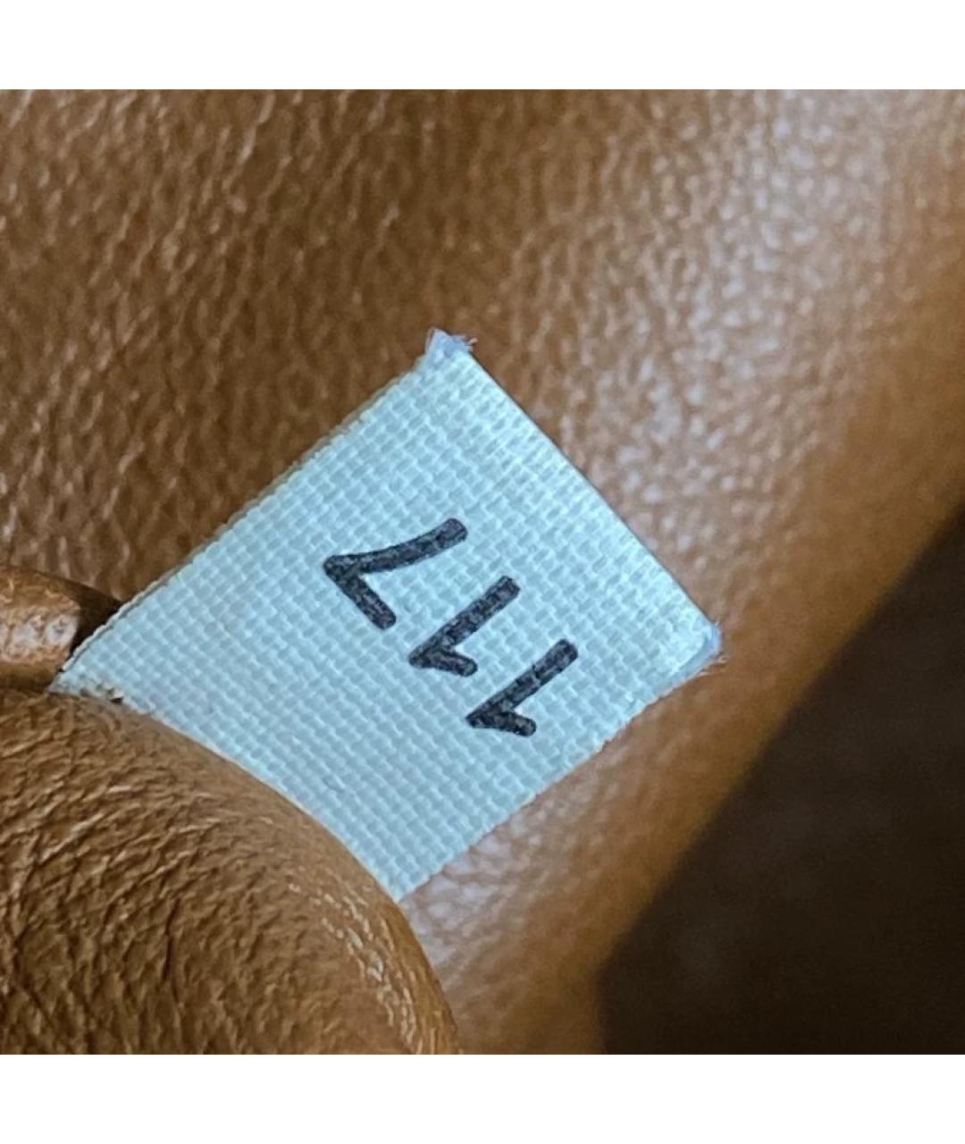 PRADA Коричневая кожаная сумка с короткими ручками, фото 7