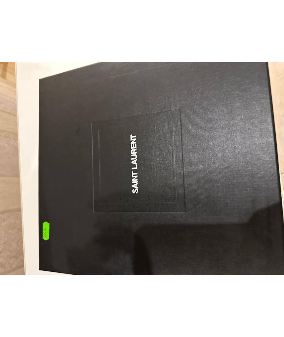 SAINT LAURENT Черные текстильные туфли, фото 6