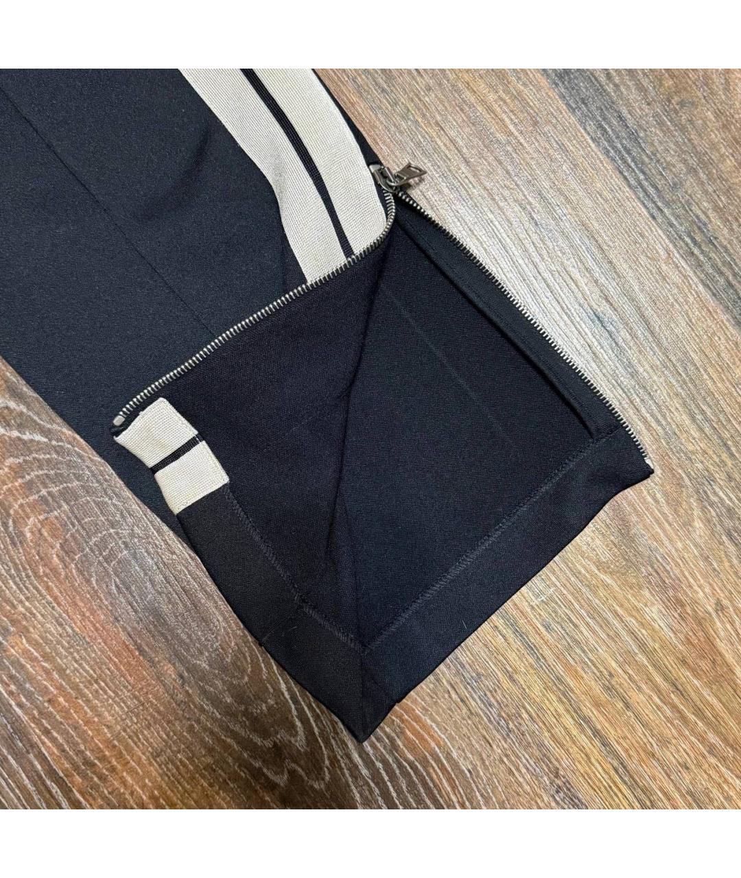 PALM ANGELS Черные полиэстеровые повседневные брюки, фото 4