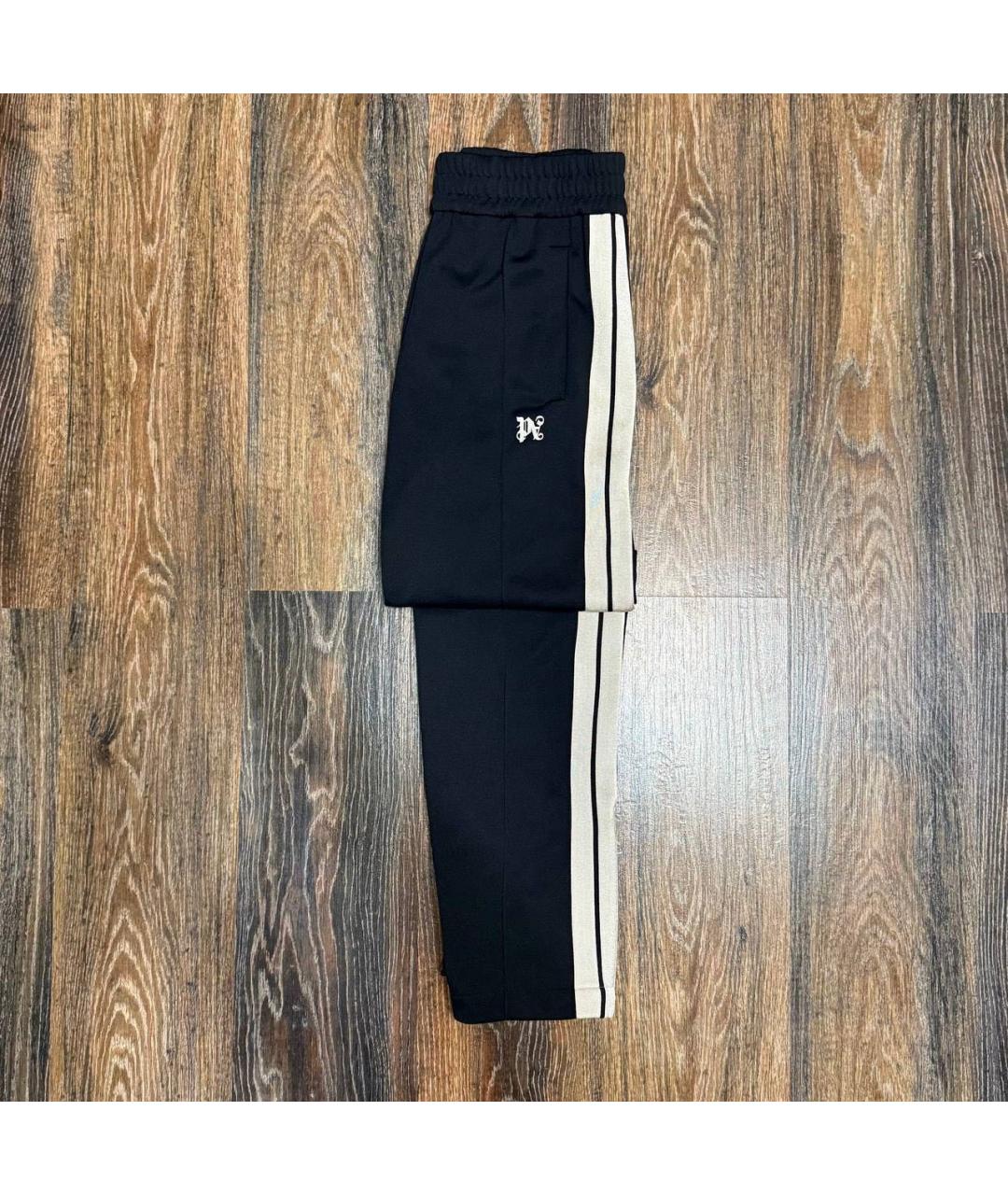 PALM ANGELS Черные полиэстеровые повседневные брюки, фото 2
