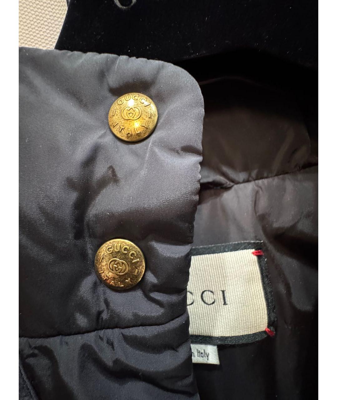 GUCCI Черный полиамидовый пуховик, фото 6