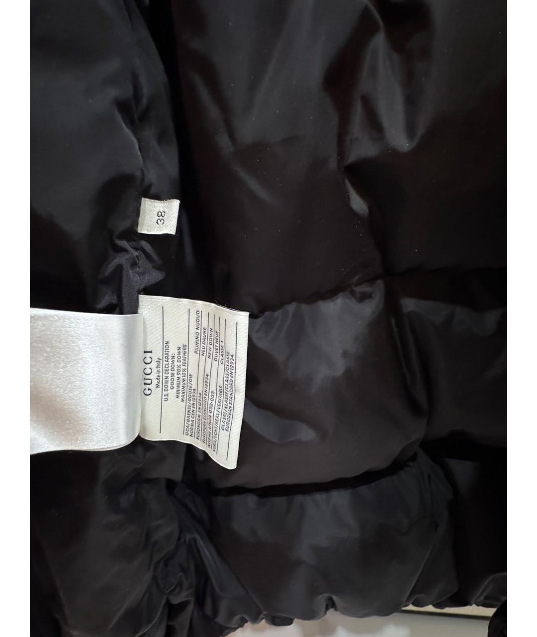GUCCI Черный полиамидовый пуховик, фото 7