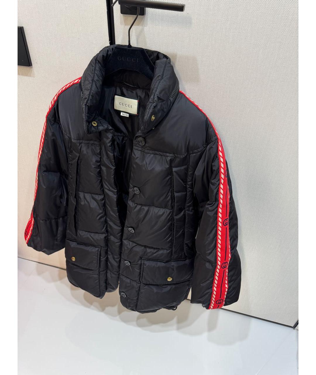 GUCCI Черный полиамидовый пуховик, фото 2
