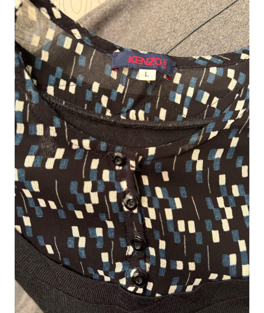 KENZO Черный шерстяной джемпер / свитер, фото 5