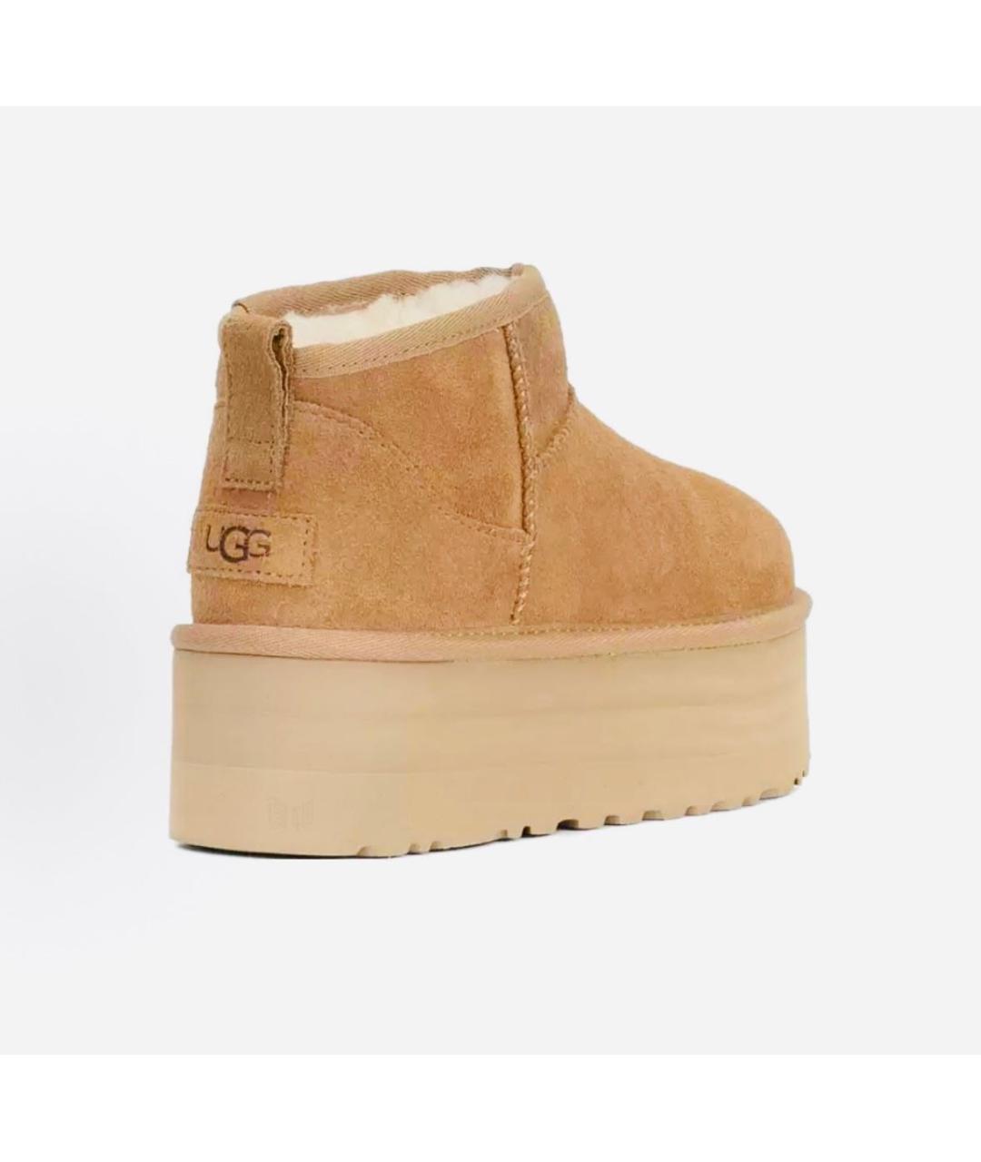 UGG AUSTRALIA Коричневые замшевые полусапоги, фото 3