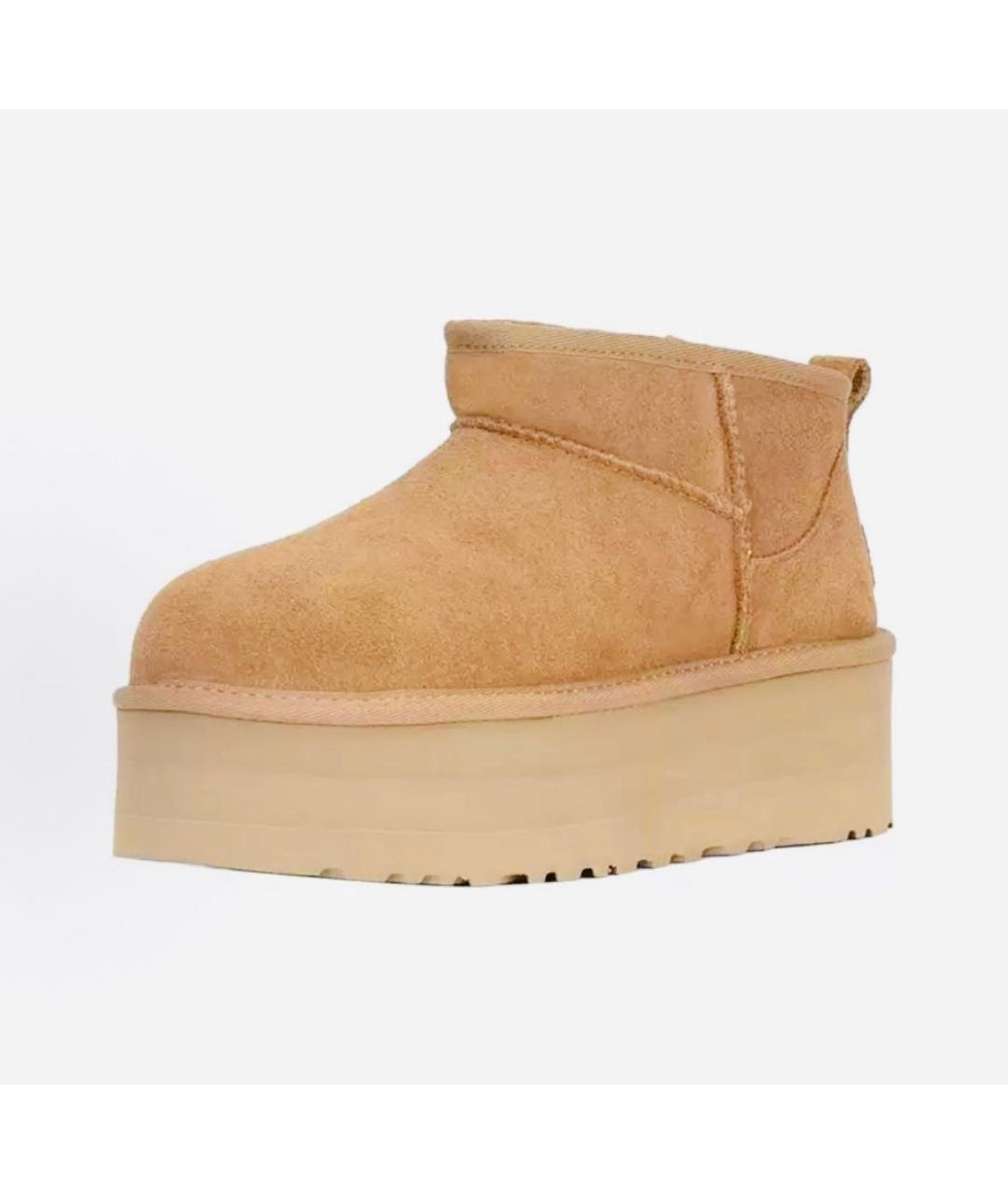 UGG AUSTRALIA Коричневые замшевые полусапоги, фото 2