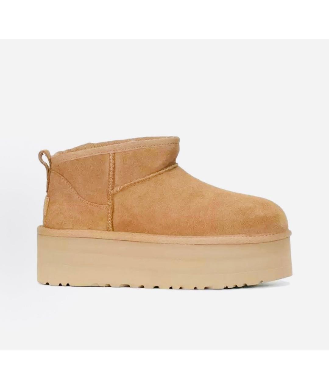 UGG AUSTRALIA Коричневые замшевые полусапоги, фото 8