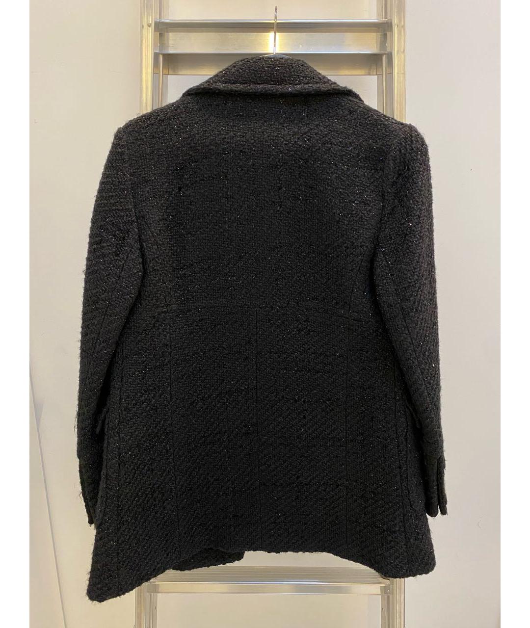 PINKO Черный твидовый жакет/пиджак, фото 2