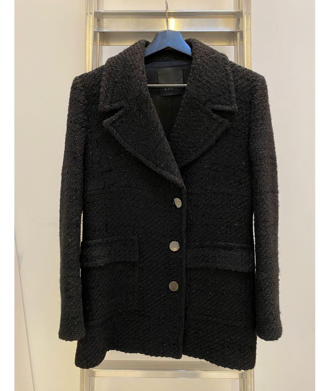 PINKO Черный твидовый жакет/пиджак, фото 9