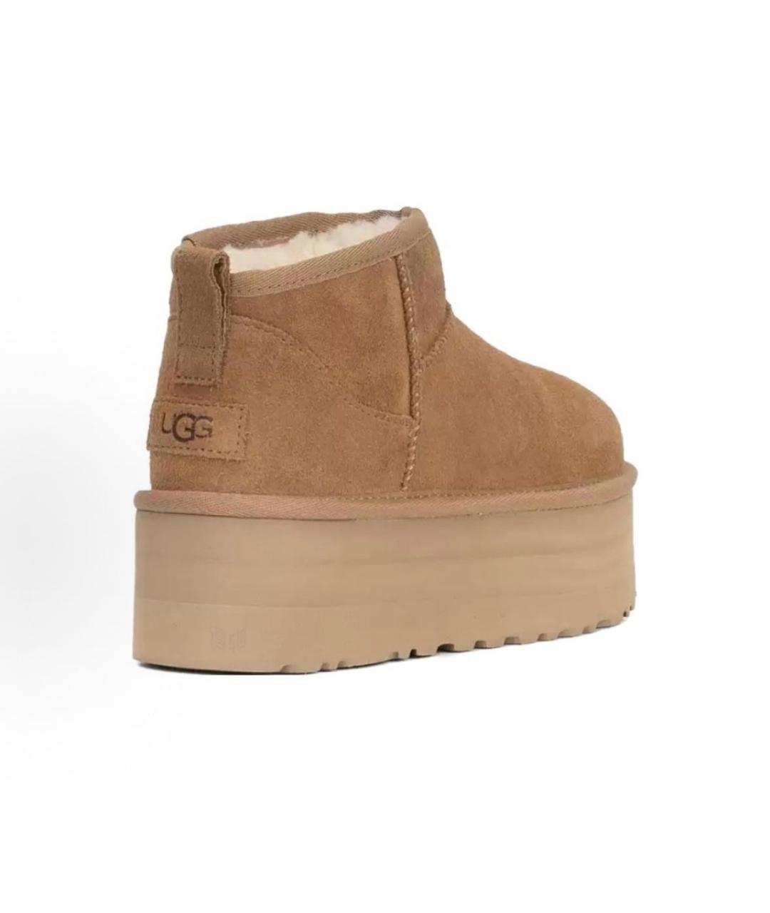 UGG AUSTRALIA Коричневые замшевые полусапоги, фото 3