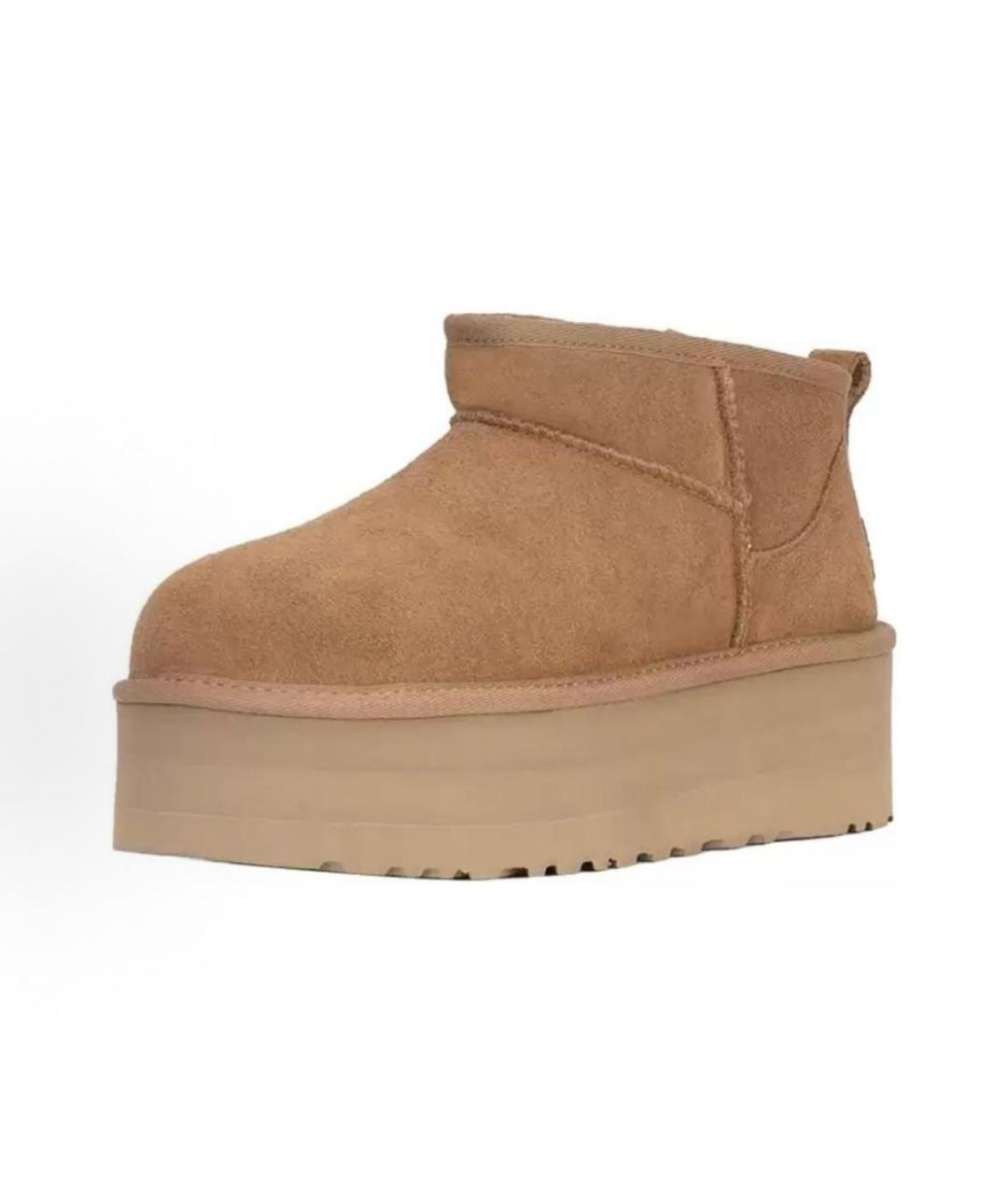 UGG AUSTRALIA Коричневые замшевые полусапоги, фото 2