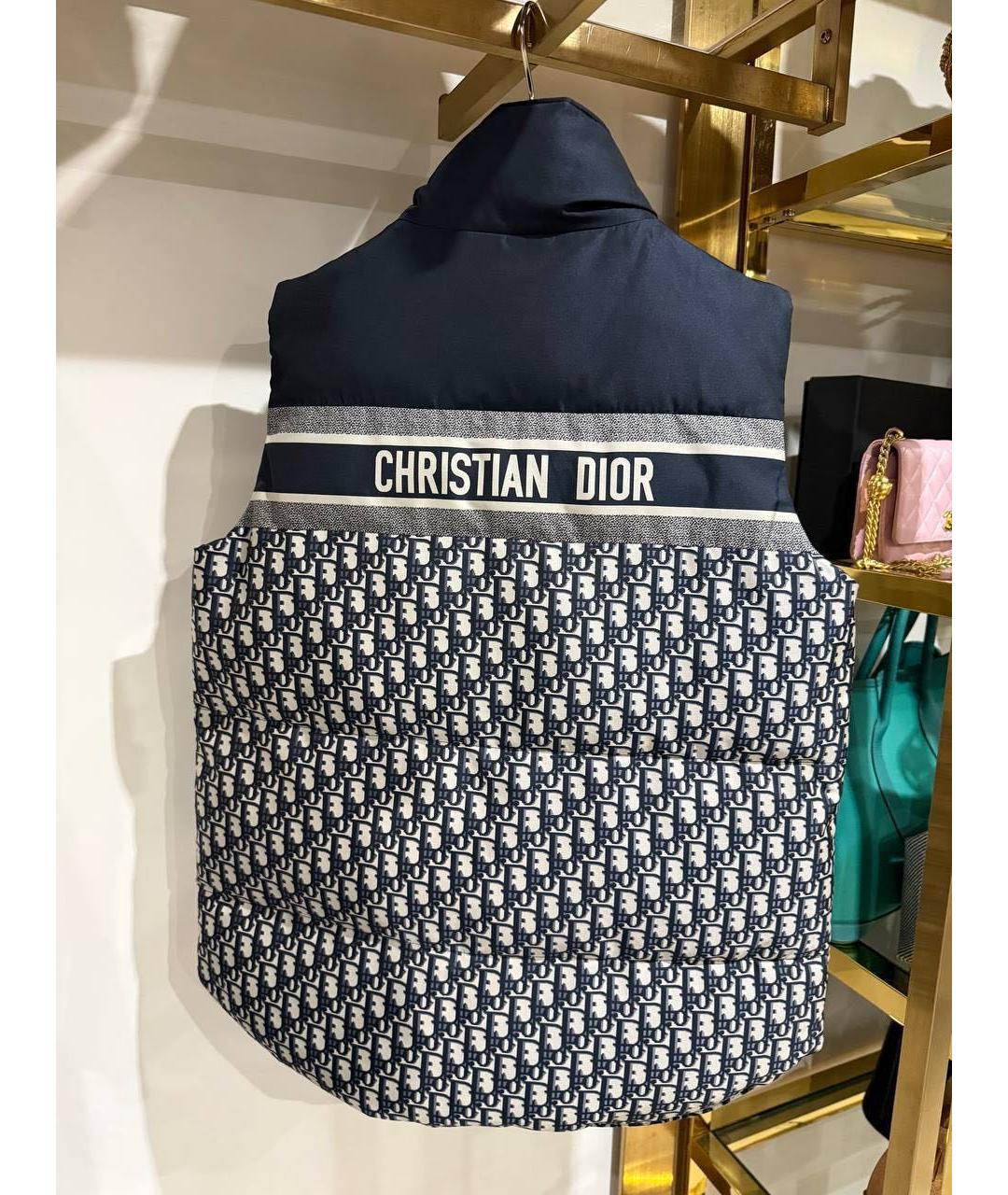 CHRISTIAN DIOR Темно-синий жилет, фото 4