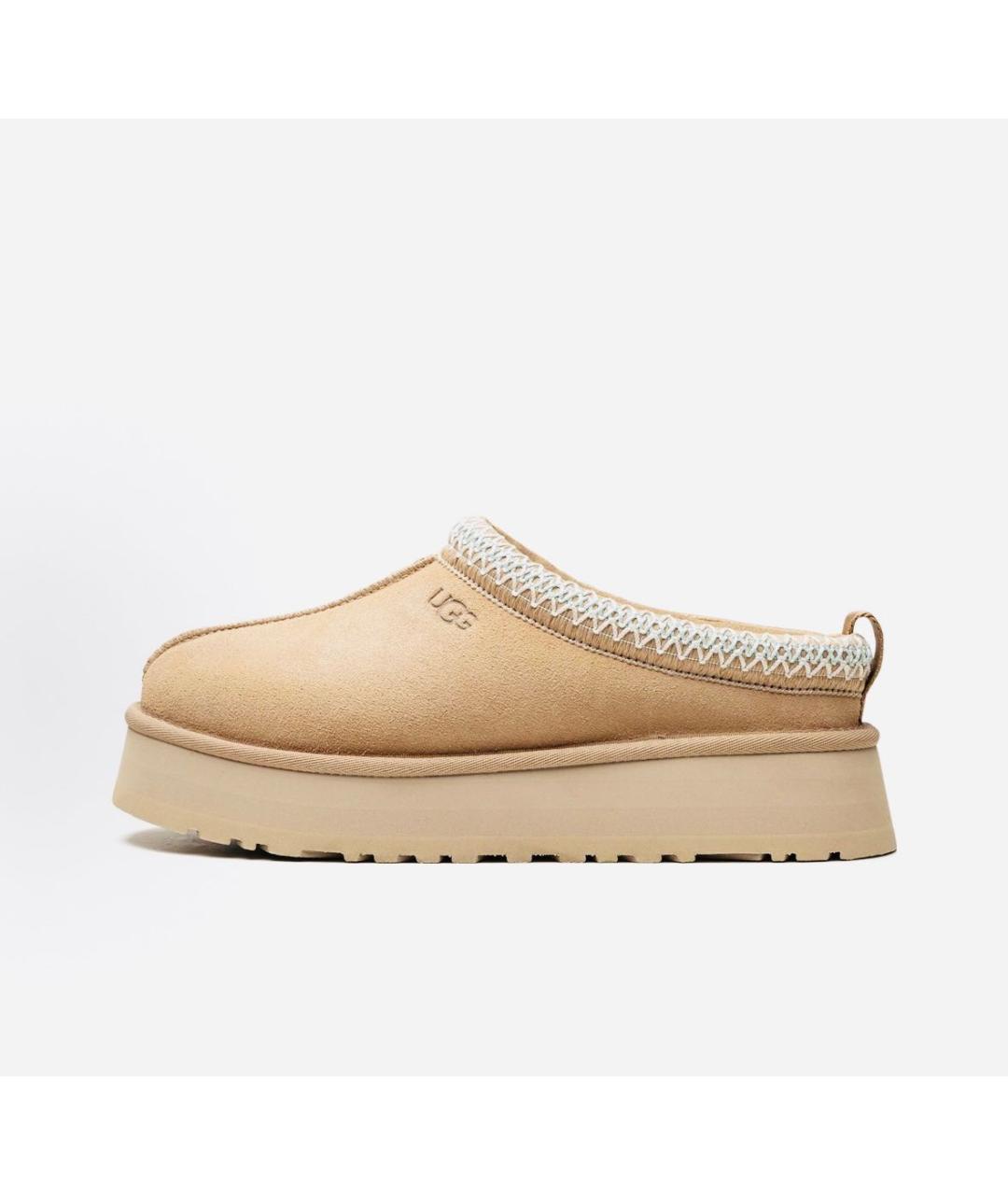 UGG AUSTRALIA Бежевые замшевые сабо, фото 9