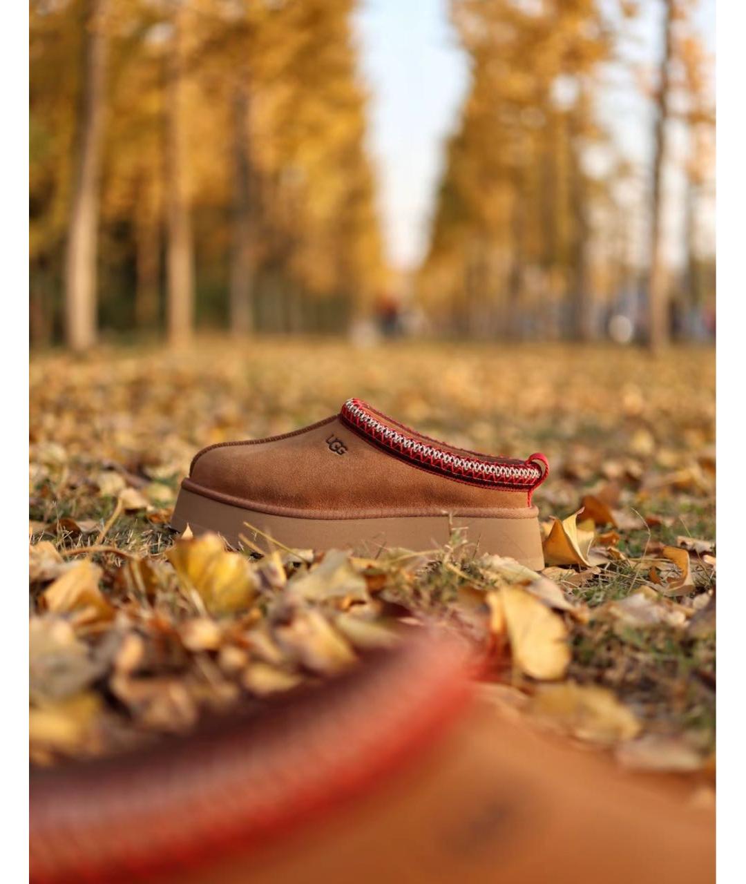 UGG AUSTRALIA Коричневые замшевые сабо, фото 4