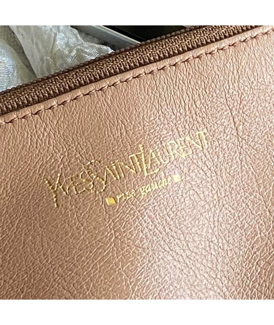 SAINT LAURENT Кожаная сумка с короткими ручками, фото 2