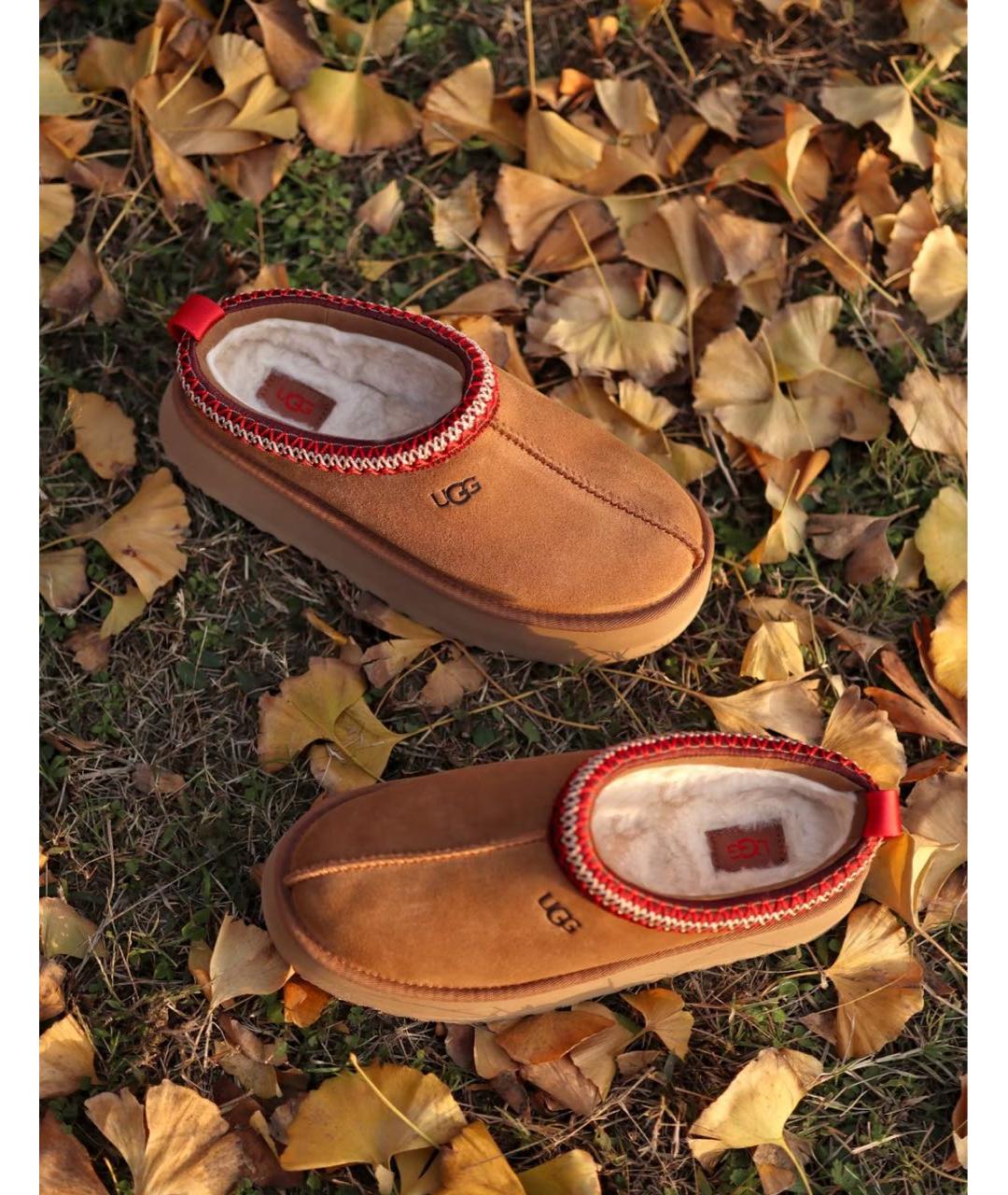 UGG AUSTRALIA Коричневые замшевые сабо, фото 5