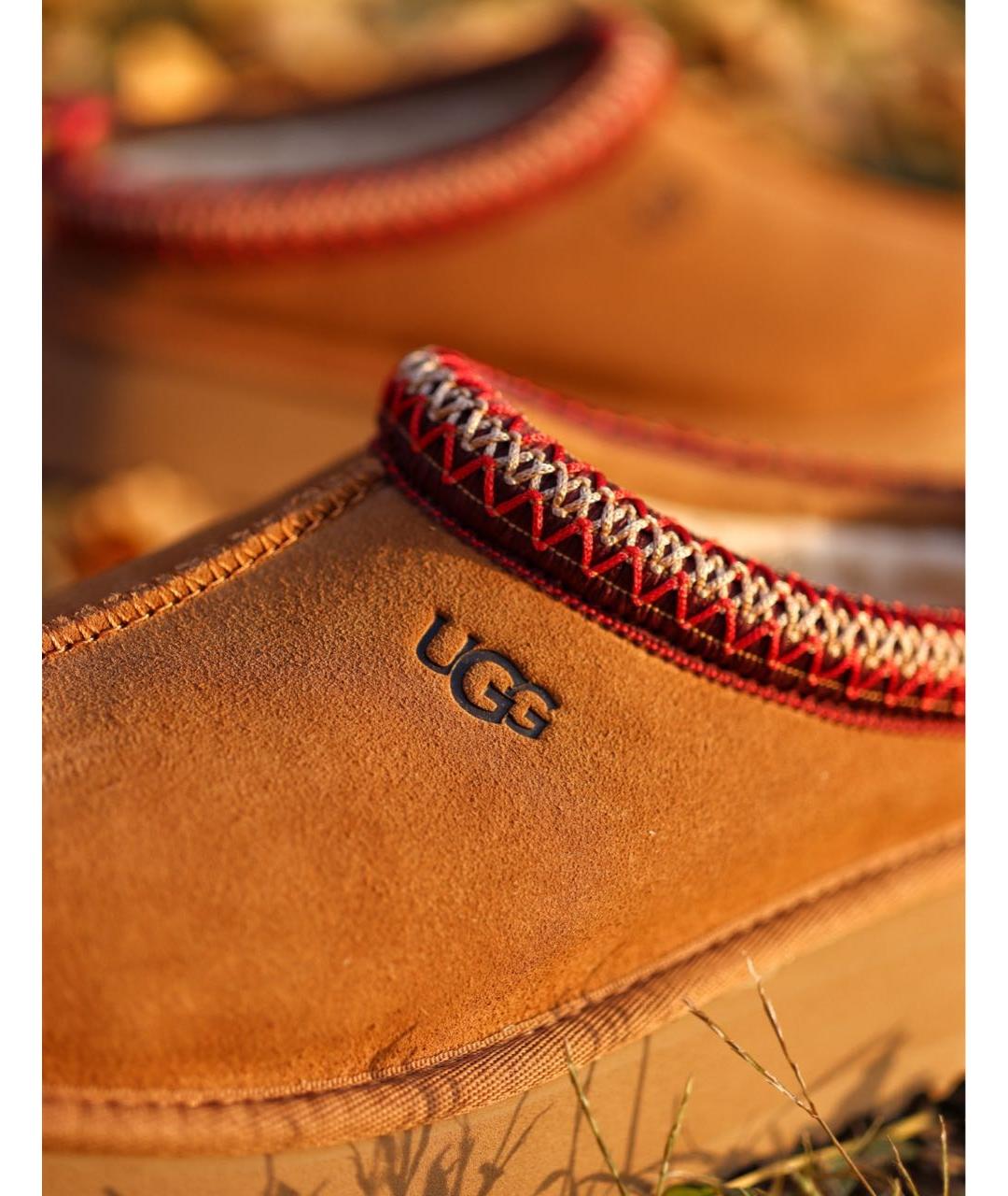 UGG AUSTRALIA Коричневые замшевые сабо, фото 8