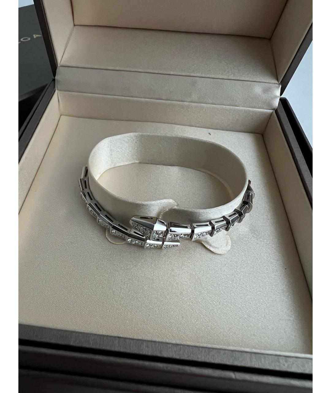 BVLGARI Серебрянный браслет из белого золота, фото 2