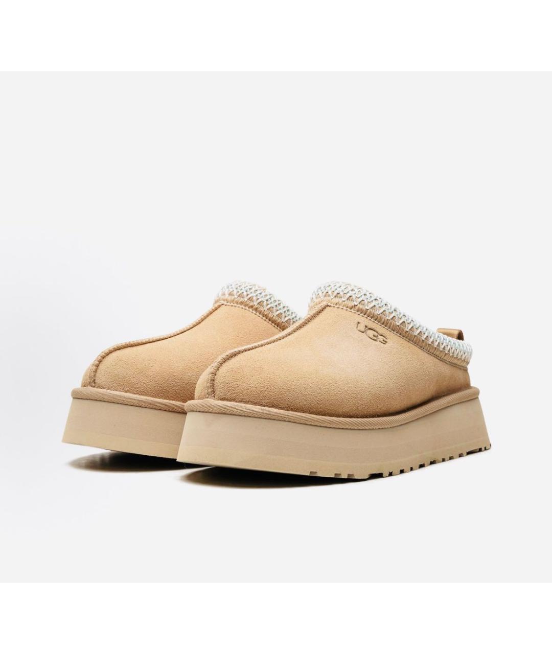 UGG AUSTRALIA Бежевые замшевые сабо, фото 3