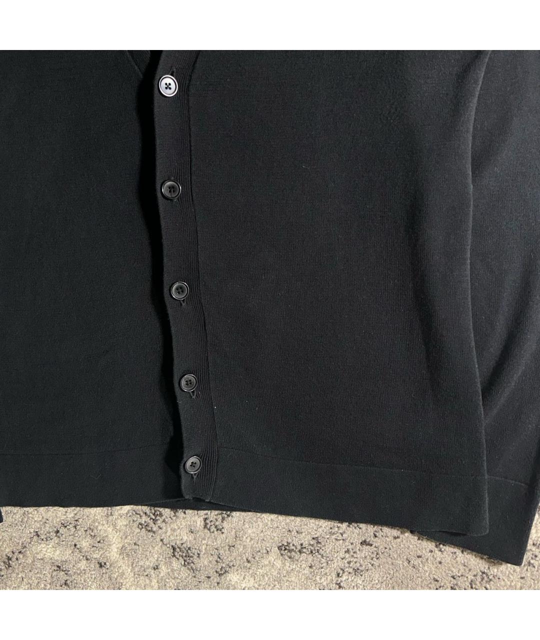 POLO RALPH LAUREN Черный хлопковый кардиган, фото 3