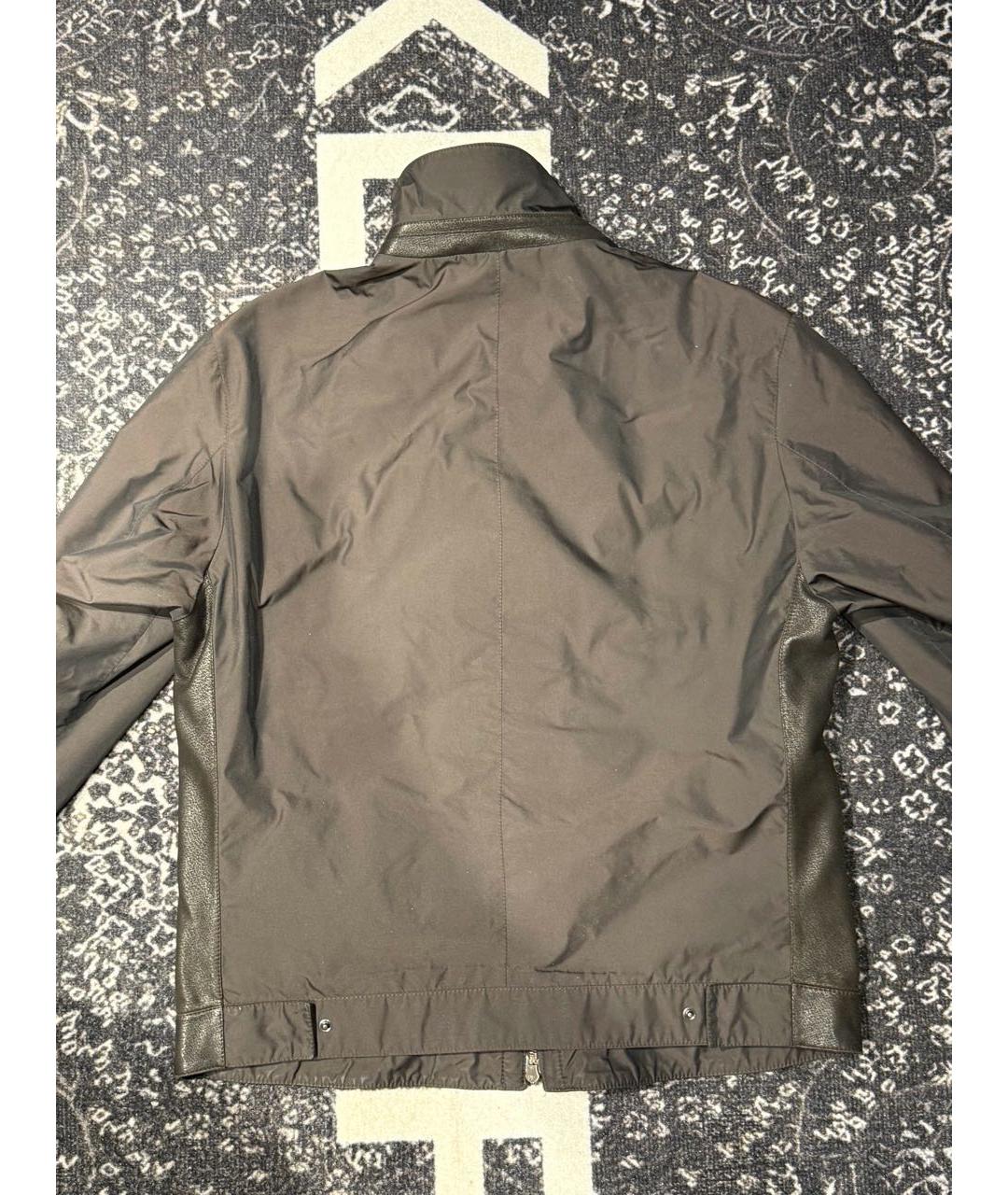 ERMENEGILDO ZEGNA XXX Черная кожаная куртка, фото 2